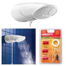 Kit Ducha TOP JET Lorenzetti Eletrônica 110V 220V + Kit Prático de Instalação