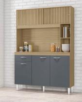 Kit duda 2pts correr 1gav 1,20 damasco ripado/ cinza