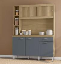 Kit duda 2pts correr 1gav 1,40 damasco ripado/cinza