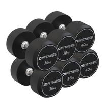 Kit Dumbbell Rubber Elite 36 a 40kg Kit Dumbbell Rubber Elite 36 a 40kg
