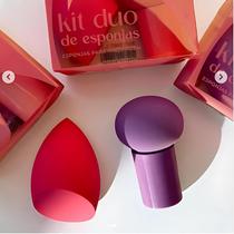 KIT DUO DE ESPONJAS VIVAI - Acabamento impecável na make! KIT DUO DE ESPONJAS VIVAI - Acabamento impecável na make!