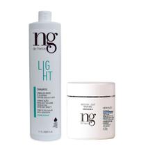 Kit Duo Ng De France Shampoo Light Cabelos Finos e Oleosos 1l + Máscara Hidratação Capilar Light 500g