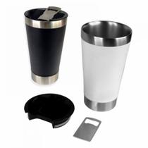 Kit Dupla 2 Copo Térmico p/ Cerveja Festa Evento Quente e Frio Casal Amigos Kit Dupla 2 Copo Térmico p/ Cerveja Festa Evento Quente e Frio Casal Amigos