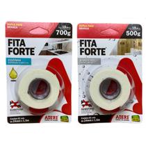 Kit Dupla Face Fita Forte 24mmX1,5m 15kg Cozinha e Banheiro
