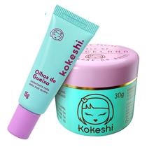 Kit Dupla Renovadores Faciais Kokeshi Pele Porcelana Olhos Gueixa Kit Dupla Renovadores Faciais Kokeshi Pele Porcelana Olhos Gueixa