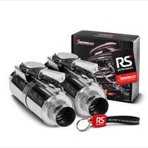 Kit Duplo Abafador Esportivo Reto de 2,5" Sem Bluetooth Kit Duplo Abafador Esportivo Reto de 2,5" Sem Bluetooth