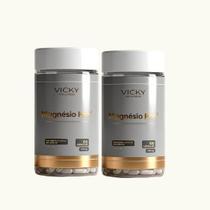 Kit Duplo Magnésio Tripla Fórmula Vicky Wellness Kit Duplo Magnésio Tripla Fórmula Vicky Wellness