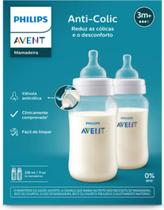 Kit Duplo Mamadeira Clássica 330ml Anti-colic - Nacional