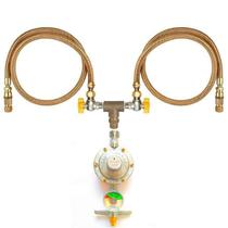 Kit Duplo Mangueiras 80cm Instalação Gás Glp Cooktop Forno Kit Duplo Mangueiras 80cm Instalação Gás Glp Cooktop Forno