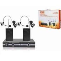 Kit Duplo Microfone de Lapela Transmissão LE-910 - Lelong