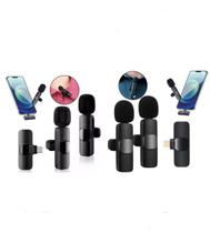 Kit duplo microfone profissional gravação lapela IOS/Android Kit duplo microfone profissional gravação lapela IOS/Android