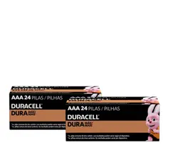 Kit Duracell Com 48 Pilhas Alcalinas AAA Palito