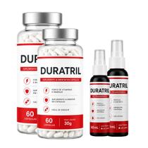 Kit Duratril Original 2 Pote 60 Cápsulas e 2 Spray Gel 60ml
