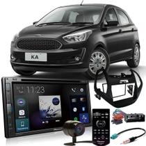 Kit DVD Player Ka 2015 a 2020 sem computador de bordo AVH-Z5280TV + Moldura 2 din + Câmera de ré + Chicotes