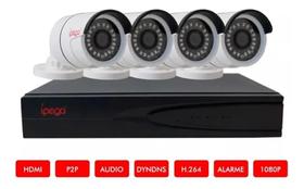 Kit dvr 4 canais + 4 cameras 720p Kit dvr 4 canais + 4 cameras 720p