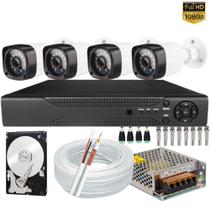 Kit Dvr 8 Canais Acesso Internet P2p com Acessorios 4 Câmeras Segurança 1080p 2mp Kit Dvr 8 Canais Acesso Internet P2p com Acessorios 4 Câmeras Segurança 1080p 2mp