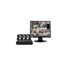 Kit DVR de segurança CCTV+4 câmeras Ext/Int com HDD de 2 TB Kit DVR de segurança CCTV+4 câmeras Ext/Int com HDD de 2 TB