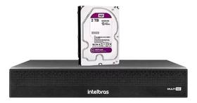 Kit Dvr Gravador Intelbras 3116 16 Canais Full Hd 1080p 2tb