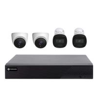 Kit DVR HD 1080 Lite 4 Canais Híbrido com 1x HD de 1TB e 2 Câmera Dome e 2 Câmera Bullet Kit DVR HD 1080 Lite 4 Canais Híbrido com 1x HD de 1TB e 2 Câmera Dome e 2 Câmera Bullet