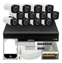 Kit Dvr Intelbras 16 Canais H.265 2tb 12 Câmeras Full Hd 20m Kit Dvr Intelbras 16 Canais H.265 2tb 12 Câmeras Full Hd 20m