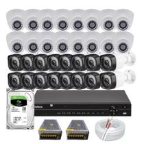 Kit Dvr Intelbras 32 Canais Com 32 Câmeras Full Hd 1080p + HD 4tb - Intelbras/Impor