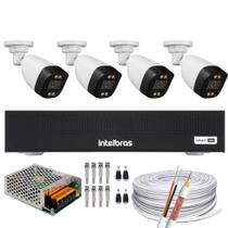Kit Dvr Intelbras 4 Ch Mhdx 1004-C 4 Câmeras full Color Kit Dvr Intelbras 4 Ch Mhdx 1004-C 4 Câmeras full Color