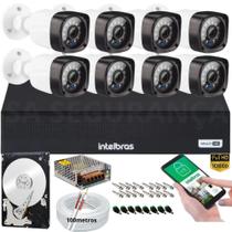 Kit Dvr Intelbras 8 Canais H.265 320gb 8 Câmeras Full Hd 20m Kit Dvr Intelbras 8 Canais H.265 320gb 8 Câmeras Full Hd 20m