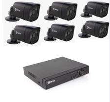 Kit DVR JL6008 + 6 câmeras bullet 8 canais AHD 9020