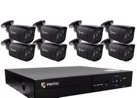 Kit DVR JL6008 + 8 câmeras bullet AHD 9020 - Jlprotec