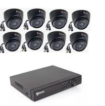 Kit DVR JL7008 c/ 8 câmeras Dome 8 Canais, 4MP