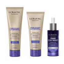 Kit Dynamic Antiqueda, Força E Crescimento Shampoo + condicionador + sérum Lowell