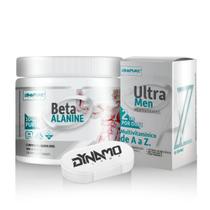 Kit Dynapure Beta Alanina 200G + Ultra Men 180 Tabs Dynamo