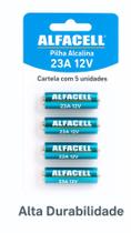 Kit e Conjunto com 5 Pilhas Bateria Alcalina 23A 12V Kit e Conjunto com 5 Pilhas Bateria Alcalina 23A 12V