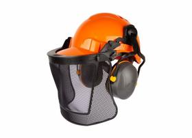 Kit Eco Florestal: Capacete + Abafador + Malha Plástica + Suporte