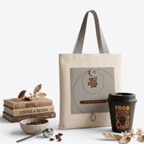 Kit Ecobag Café com Deus Pai 2026 Oficial + Copo de Café 250 ml