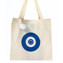 Kit Ecobag OLHO GREGOPompom BRANCO,Ecobag YINGYANGPompomROSA Kit Ecobag OLHO GREGOPompom BRANCO,Ecobag YINGYANGPompomROSA