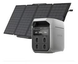 Kit Ecoflow Gerador Delta 3 Plus 1800w 110v + Painel 220w