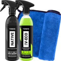 Kit Ecologico V Eco Shampoo AutomotivoLimpa a Seco Native Cera Carnauba Vonixx