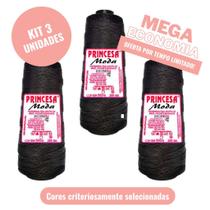 Kit ecônomico 3 princesa moda cor preto oferta limitada