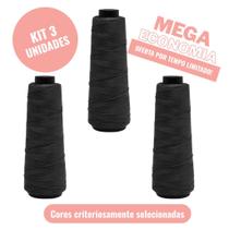 Kit ecônomico 3 princesinha moda cor preto oferta limitada