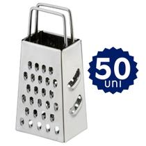 Kit Econômico 50 Mini Ralador Inox Top Qualidade Utensílio Doméstico Profissional Lembrancinha Restaurante Cozinha