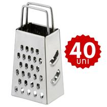 Kit Econômico 50 Mini Ralador Inox Top Qualidade Utensílio Doméstico Profissional Lembrancinha Restaurante Cozinha