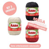 Kit ecônomico anne 500 cores preto, marsala e off-white oferta limitada