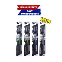Kit Econômico com 12 Unidades de Escova de Dente Navy