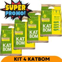 Kit Econômico Katbom 4x Areia Capim Limão 3kg Super Absorção + Cheiro Fresh + Preço Imbatível!