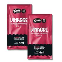 Kit Econômico Vinagre Em Sachê Grilo 2 Caixas C/ 184 Un Cada