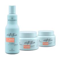 Kit Ecosmetics Nutrition Shampoo 250ml, Máscara 450ml, Máscara 450ml