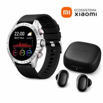 kit Ecossistema Xiaomi, Relogio Smartwatch Haylou Solar Pro Amoled com Certificação Militar E Fone De Ouvido Buetooth Xiaomi,Redmi Buds 6 Play