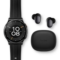 Kit Ecossistema Xiaomi, Smartwatch Haylou Solar Lite 2 AMOLED tela de 1.43 e Fone XIaomiMi Buds 6 Play Bluetooth 5.4 Autonomia total 36h