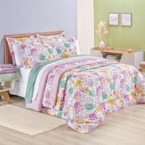 Kit Edredom Amore Casal Queen 3 Peças Percal 200 Fios 100% Algodão - Estampa Amore Kit Edredom Amore Casal Queen 3 Peças Percal 200 Fios 100% Algodão - Estampa Amore